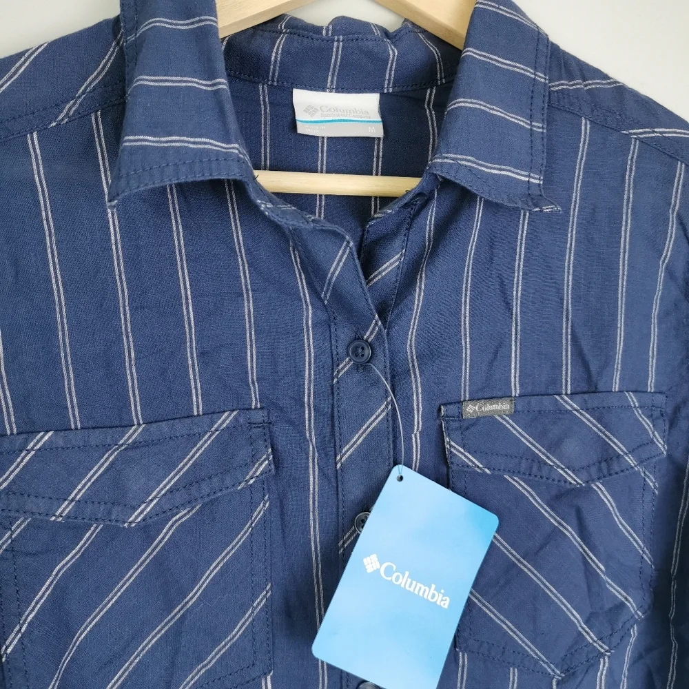 Columbia Camp Henry II Long Sleeve Roll Up Shirt M - Picture 3 of 4